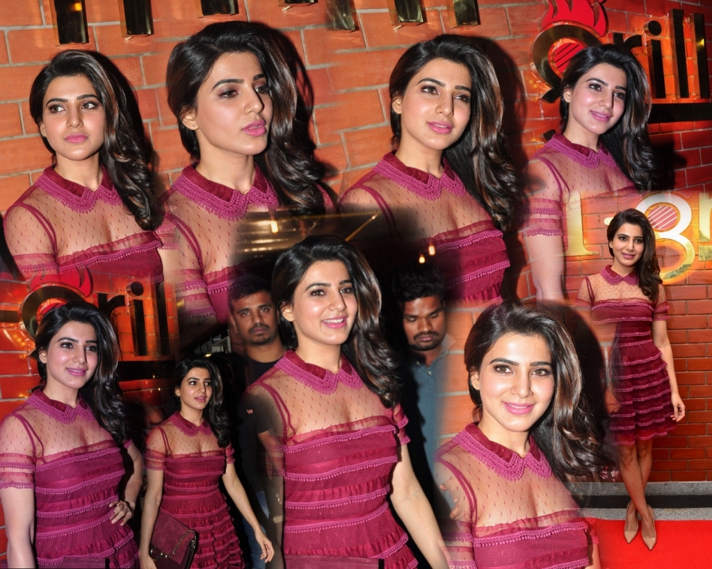 samantha-sizzling-at-t-grill-launch-017 collage